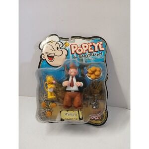 Mezco Popeye Wimpy with Jeep Burgers Meat Grinder 5" Action Figure 2001 NIB